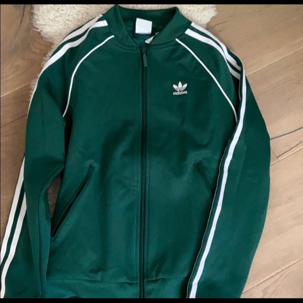 adidas green jacket